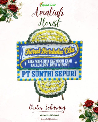 Papan Bunga Duka di Pasaribu Tobing