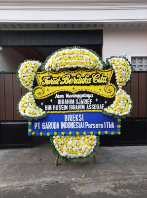 Papan Bunga Duka di Pasaribu Tobing