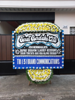 Papan Bunga Duka di Pasaribu Tobing